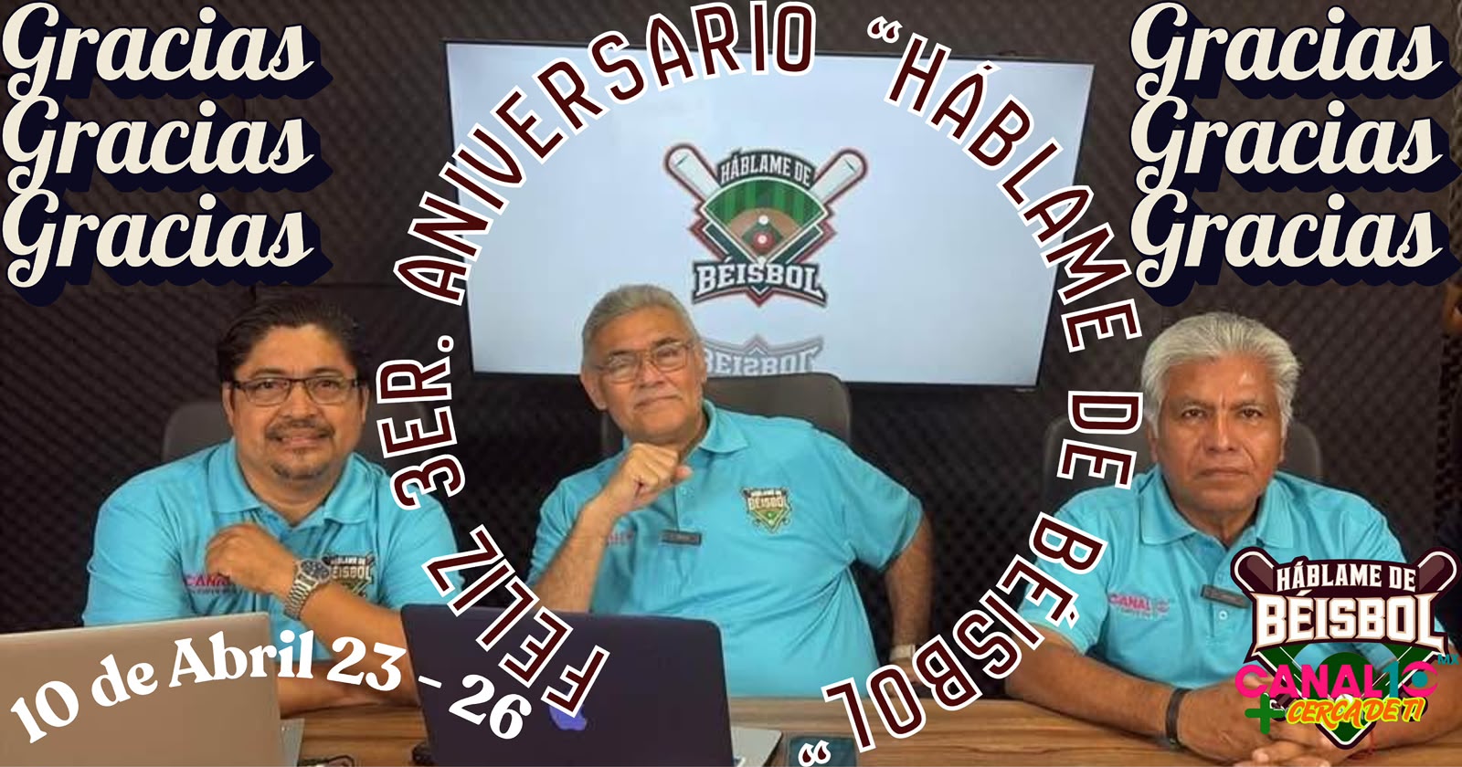 Tercer aniversario de Háblame de Béisbol